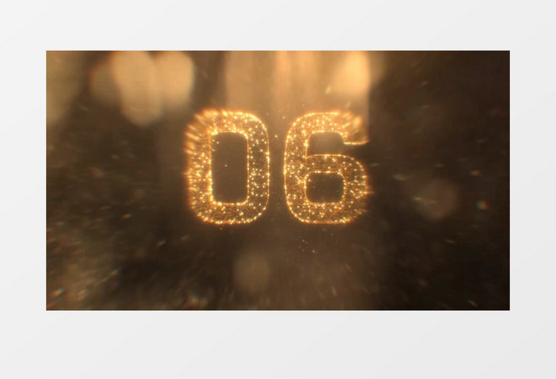 新年粒子年会开场倒计时PR视频模板