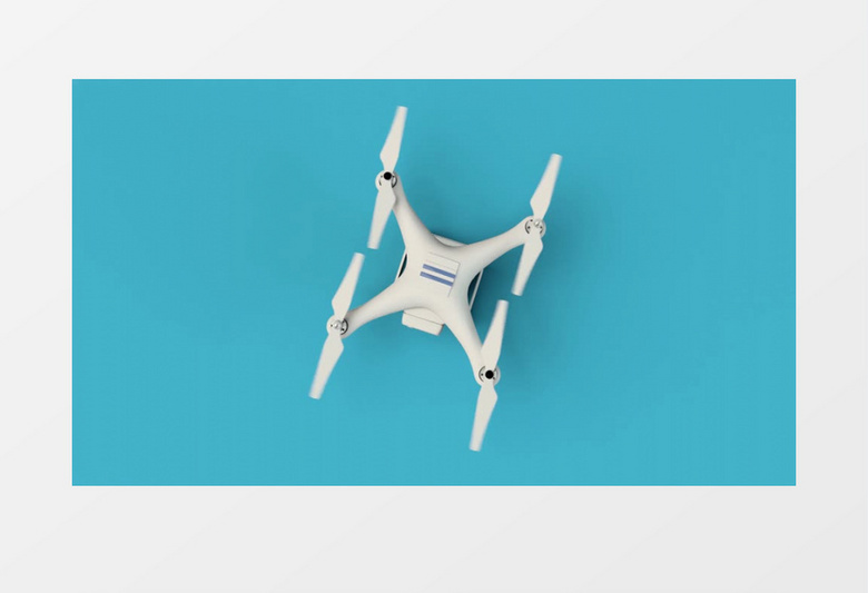 白色无人机起飞logo展示视频Pr模板