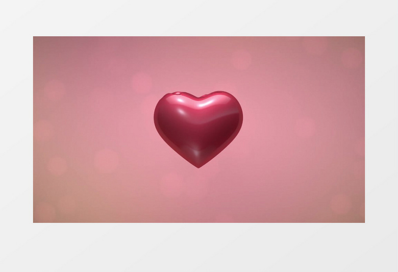 唯美浪漫爱心变幻logo展示片头视频