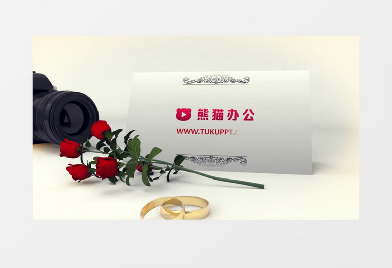 温馨浪漫玫瑰花LOGO片头动画PR模板