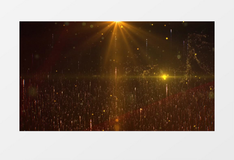 唯美大气金色粒子光效年会背景视频