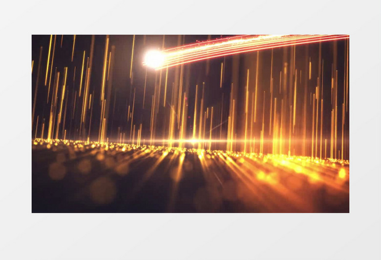 高端大气金色粒子光效企业年会颁奖晚会背景视频