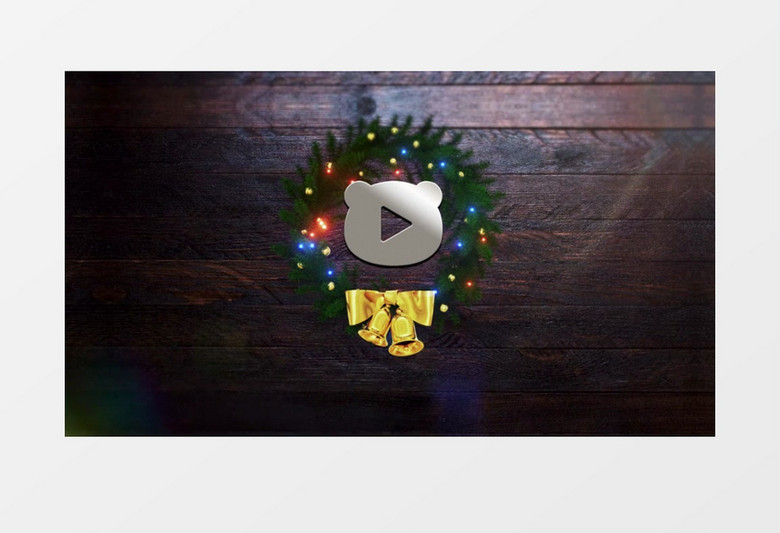 圣诞节创新清新logo片头展示动画视频会声会影模板