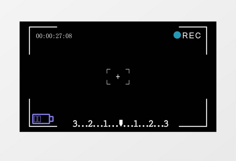 摄像机录像时屏幕元素展示ae模板