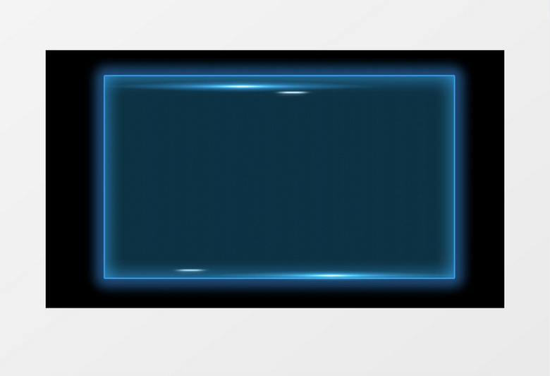科技感动态光效边框透明通道视频素材AE模板
