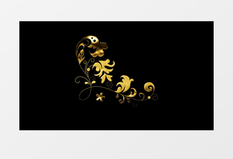 边框花边元素透明通道视频素材AE模板