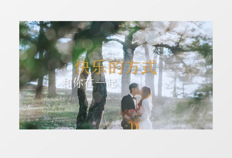 小清新婚礼爱情纪念相册PR视频模板