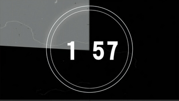 简约大气黑白2分钟倒计时ae模板