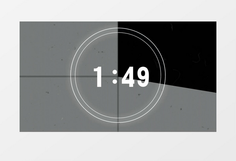 简约大气黑白2分钟倒计时ae模板