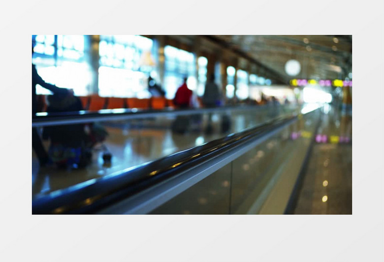 机场车站出发通道实拍高清素材