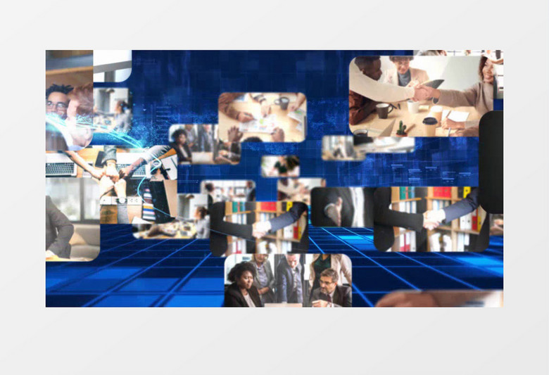 大气震撼企业宣传图文汇聚片头AE模板