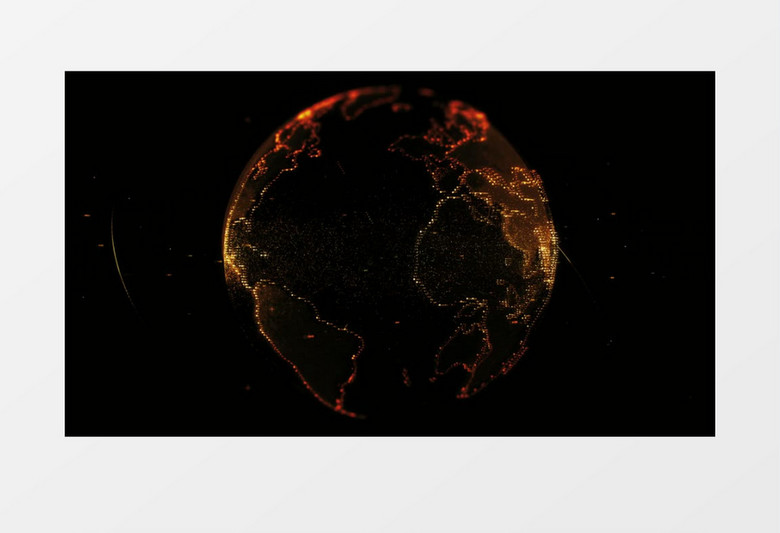 虚拟未来炫彩地球背景视频