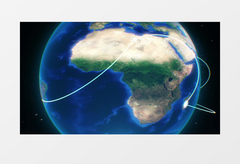 科技地球卫星定位背景视频