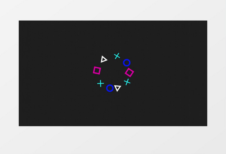  创意色彩渐变logo显入显出片头AE视频模板
