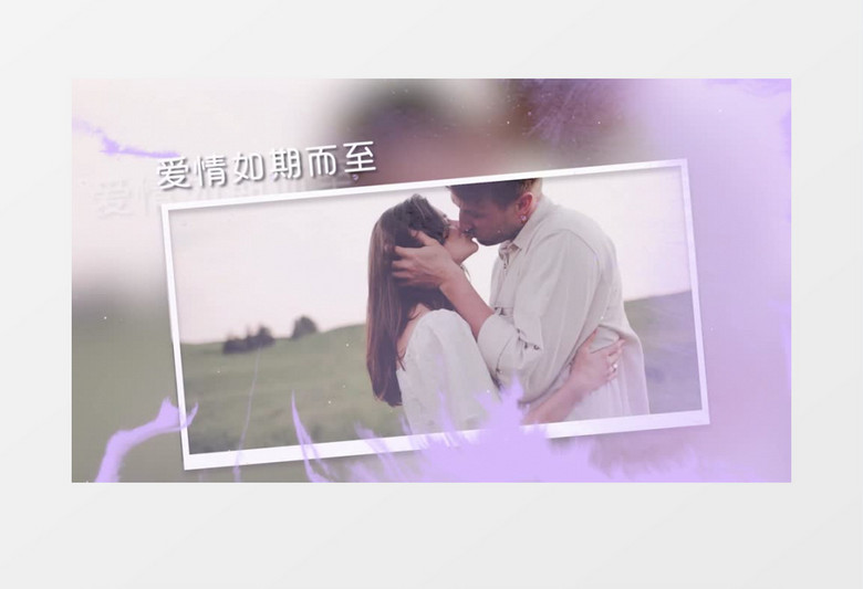 水墨风婚礼爱情结婚纪念相册PR模板