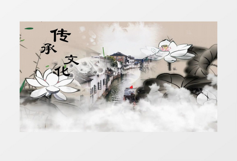 中国风中国文化城市宣传会声会影视频模板