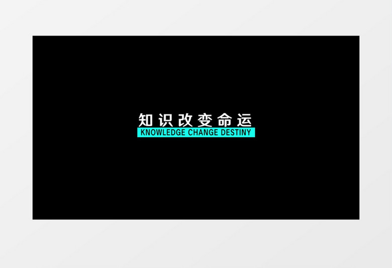 时尚简约文字标题字幕条pr模板