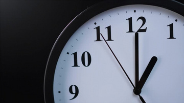 钟表指针不断走动背景视频