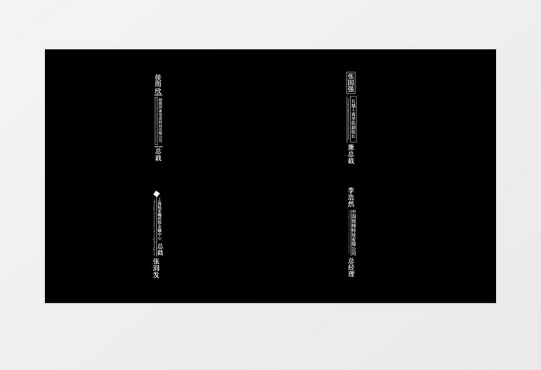 商务现代竖版人名字幕条pr模板