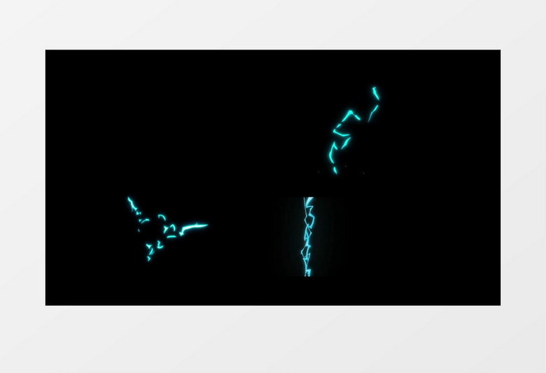 雷电闪电带通道转场后期素材