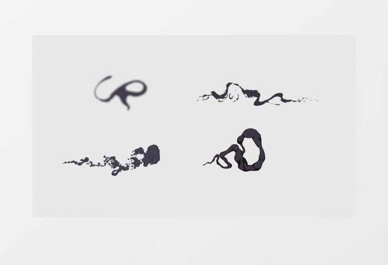 透明通道烟雾后期视频素材pr模板