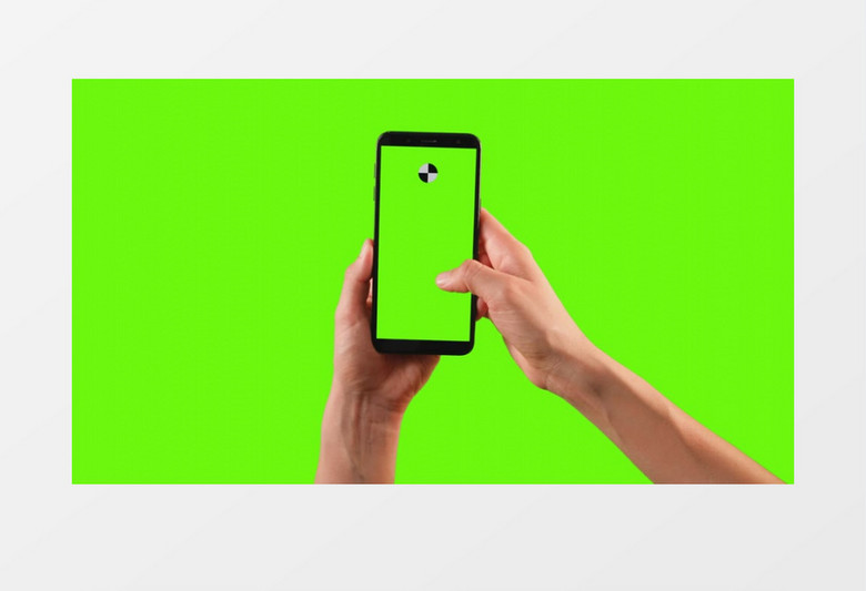 绿幕下手指轻轻划手机屏幕后期素材