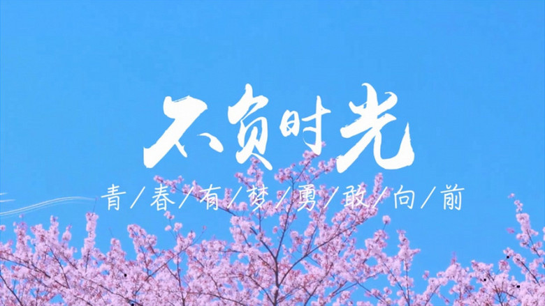 小清新美好青春毕业季不负时光片头会声会影视频模板