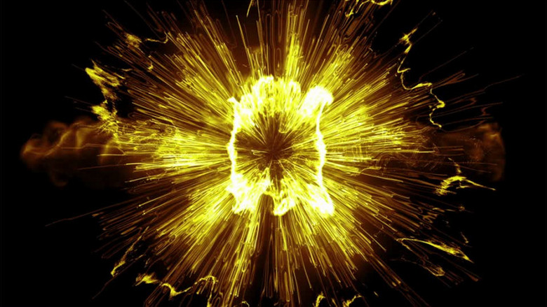 大气震撼黄色烟雾冲击波视频后期素材