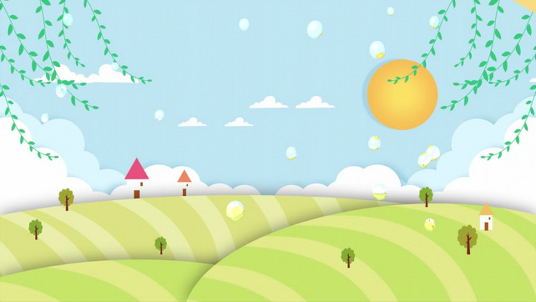 卡通可爱小清新动画背景视频素材下载_mp4格式_熊猫办公