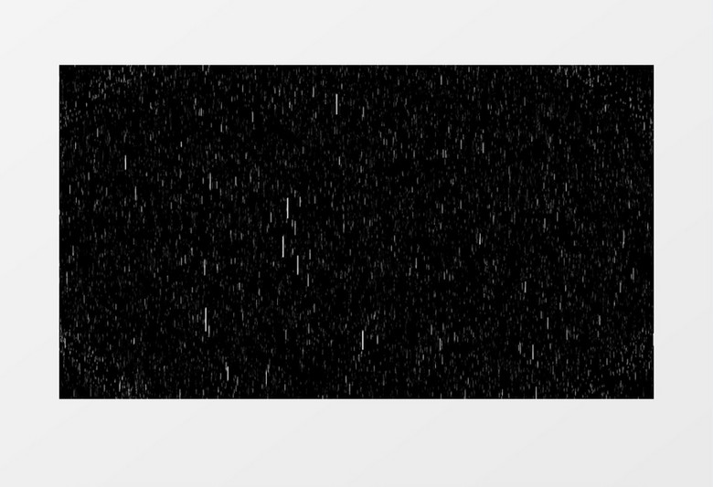 下雨动画元素特效后期素材