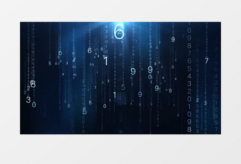 蓝色科技5G启动会片头背景展示pr模板