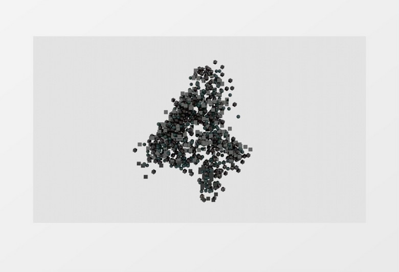 创意粒子五秒倒计时背景视频素材