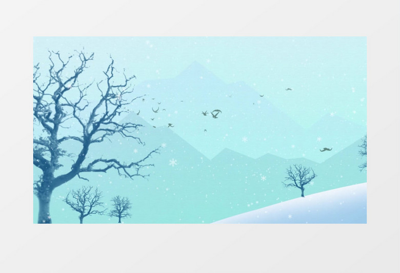 二十四节气寒露开场AE模板