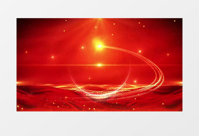 红色党政粒子光效背景视频