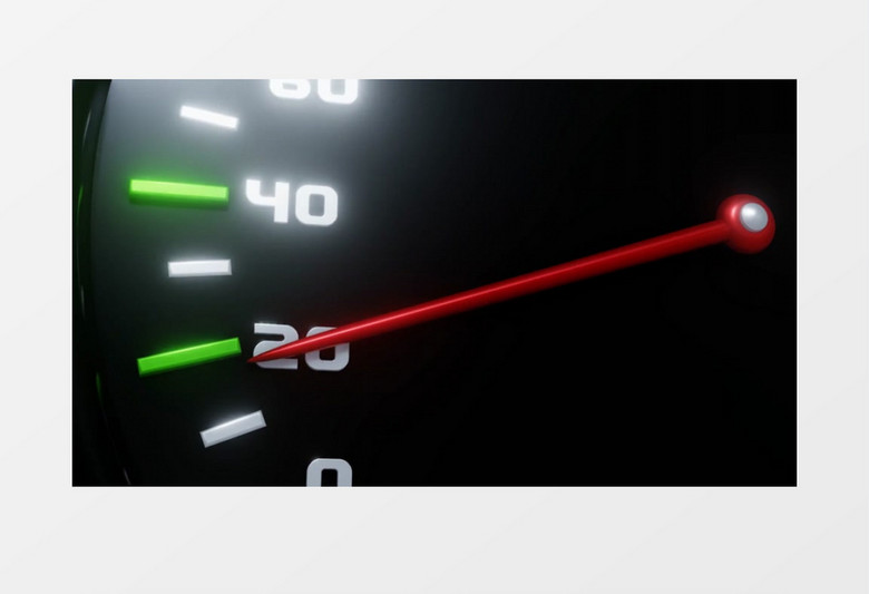 速度表在快速匀速提速实拍视频素材