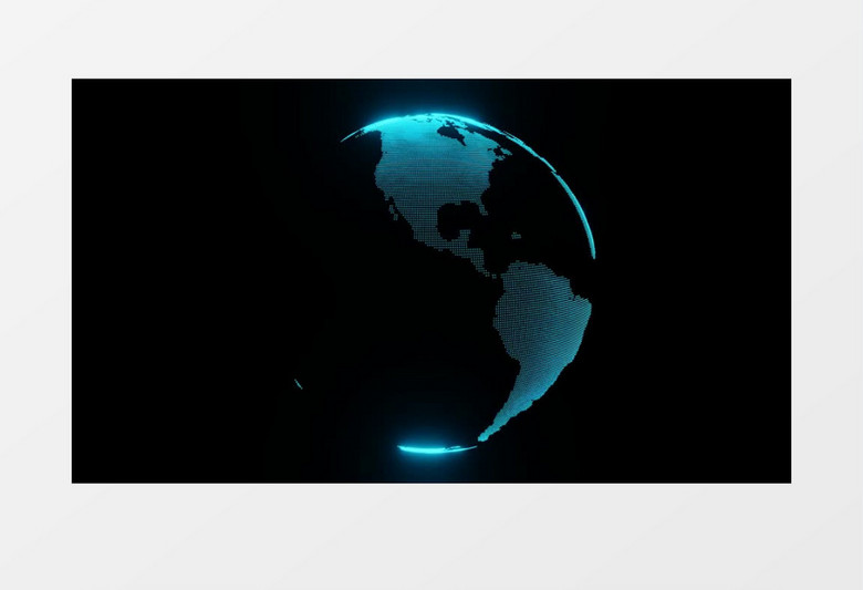 高科技全息地球后期素材