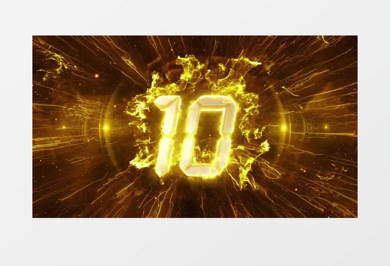 震撼大气E3D粒子人声倒计时AE模板