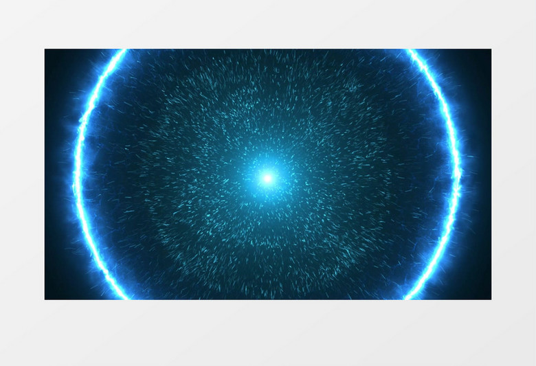 蓝色粒子爆炸特效元素后期素材