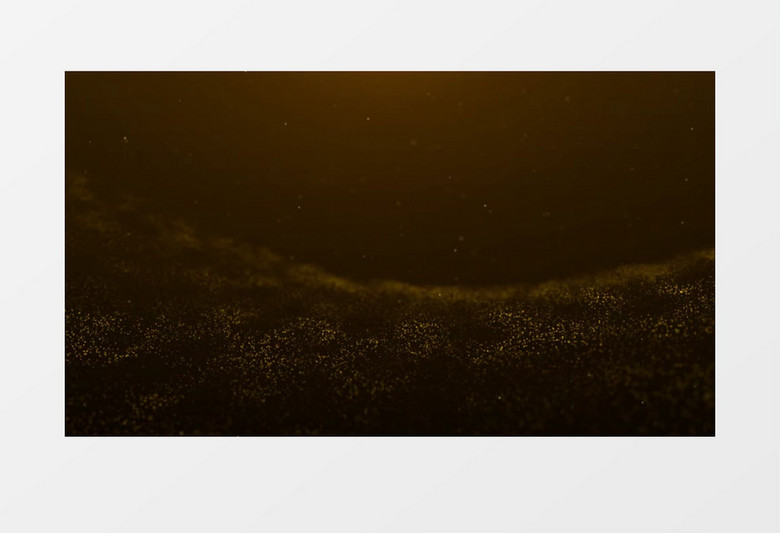 黄色创意漂浮粒子背景视频素材有音乐