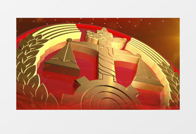 大气震撼国家法制宣传片头pr模板