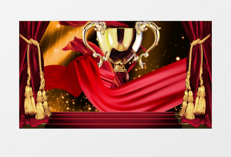 大气红色年会颁奖典礼片头pr模板