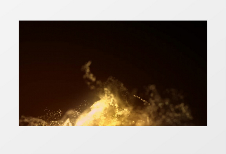 金色粒子星云特效元素后期素材