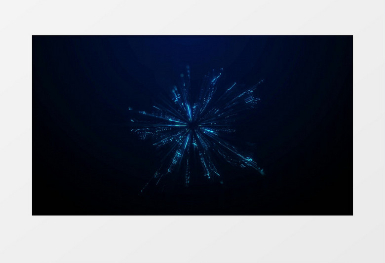 4K科技光线发散后期素材