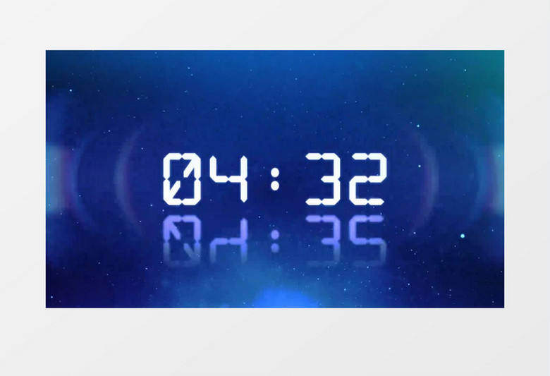 蓝色科技倒计时五分钟视频AE视频模板