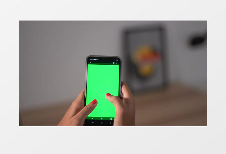 竖屏绿幕手机展示视频抠像