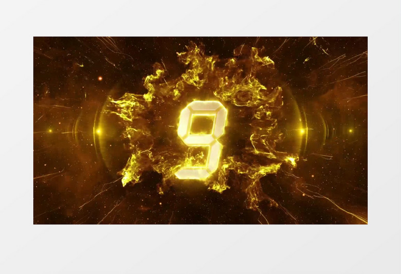 大气粒子人声年会倒计时背景视频