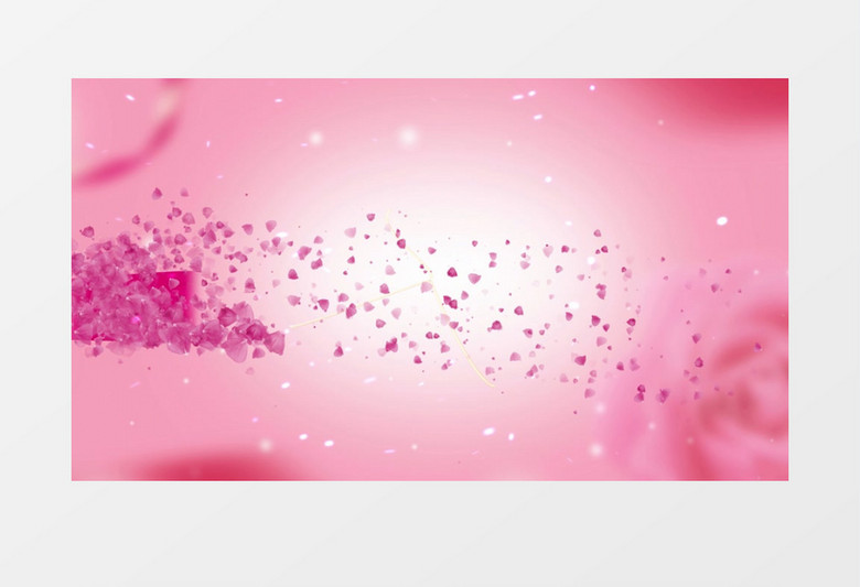 粉色温馨浪漫视频背景