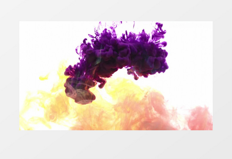 五彩水墨水彩发散后期素材