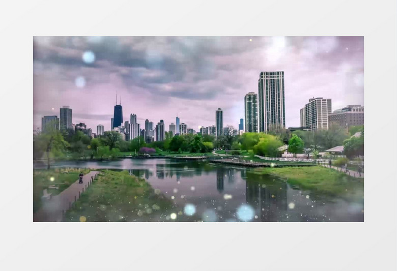 明天会更好节目背景演出AE模板