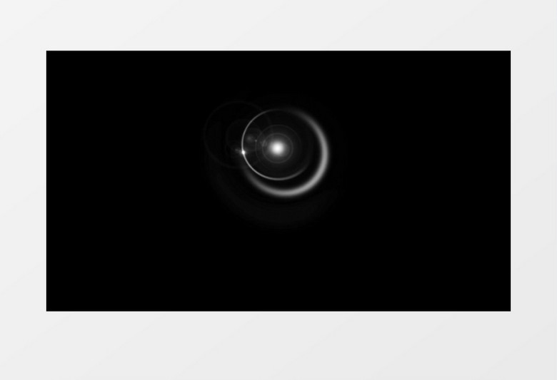 圆形冲击波光圈带音效后期素材